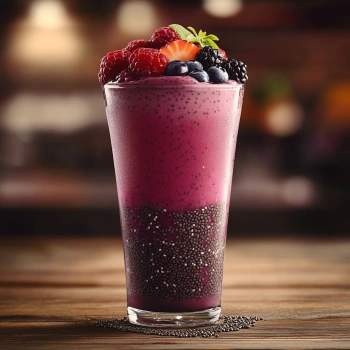 Ягідний смузі з насінням чіа